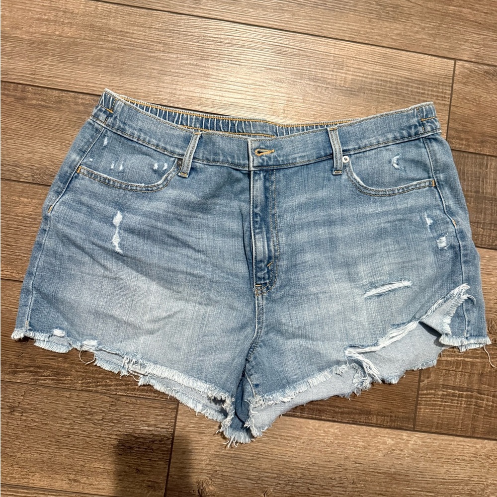 Aerie Daydream Denim Shorts with elastic waistband